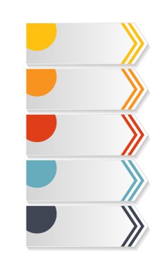 İş Vektörü İllüstrasyonu için Infographic Şablonları.