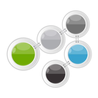 İş Vektörü İllüstrasyonu için Infographic Şablonları.