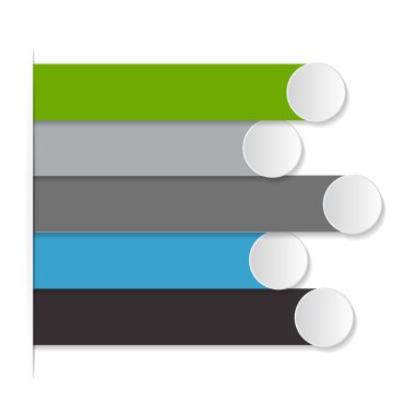 İş Vektörü İllüstrasyonu için Infographic Şablonları.