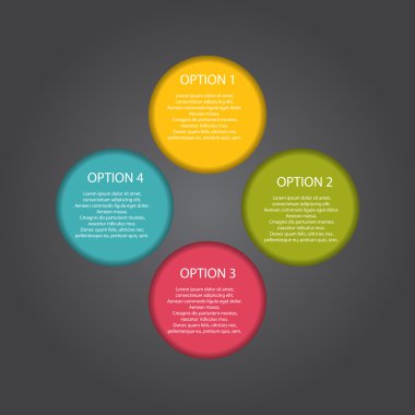 İş Vektörü İllüstrasyonu için Infographic Şablonları.