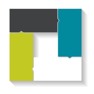 İş Vektörü İllüstrasyonu için Infographic Şablonları.