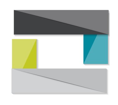 İş Vektörü İllüstrasyonu için Infographic Şablonları.