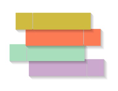 İş Vektörü İllüstrasyonu için Infographic Şablonları.
