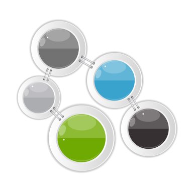 İş Vektörü İllüstrasyonu için Infographic Şablonları.