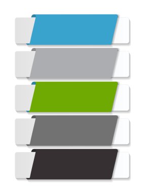 İş Vektörü İllüstrasyonu için Infographic Şablonları.