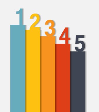 İş Vektörü İllüstrasyonu için Infographic Şablonları.