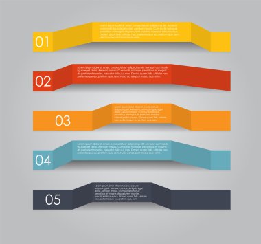 İş Vektörü İllüstrasyonu için Infographic Şablonları