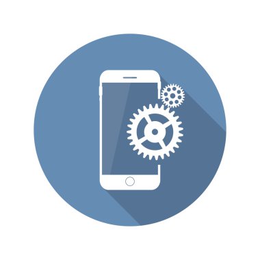 Modern düz hareket eden simge vektör çizim