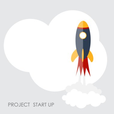 Düz kavramı vektör çizim hızlı başlangıç