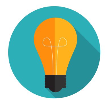 Yeni fikir düz kavramı vektör çizim