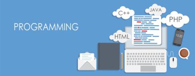Düz kavramı vektör çizim kodlama programlama