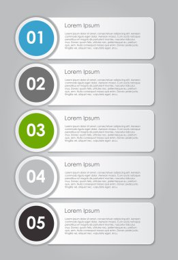 İş Vektörü İllüstrasyonu için Infographic Şablonları.