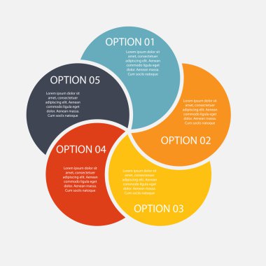 İş Vektörü İllüstrasyonu için Infographic Şablonları.