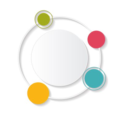 İş Vektörü İllüstrasyonu için Infographic Şablonları.