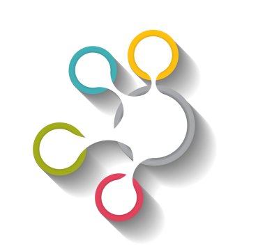 İş Vektörü İllüstrasyonu için Infographic Şablonları.