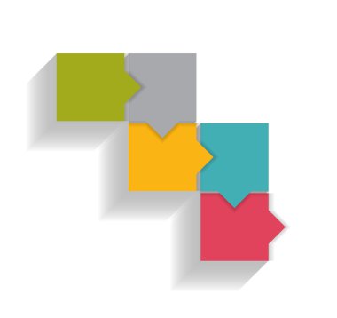 İş Vektörü İllüstrasyonu için Infographic Şablonları.