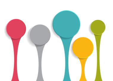 İş Vektörü İllüstrasyonu için Infographic Şablonları.