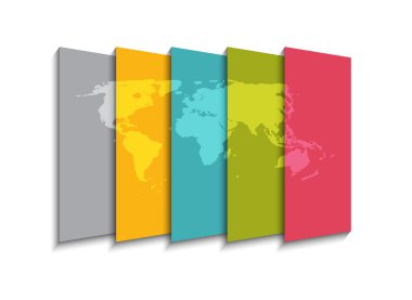 İş Vektörü İllüstrasyonu için Infographic Şablonları.