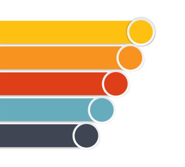 İş Vektörü İllüstrasyonu için Infographic Şablonları.