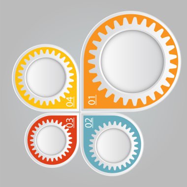İş Vektörü İllüstrasyonu için Infographic Şablonları.