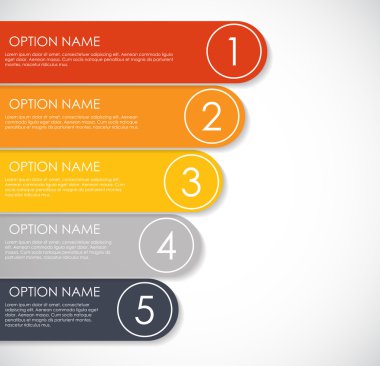 İş vektörü illüstrasyonu için bilgi şablonları. eps10