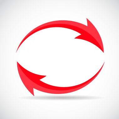 Ok simgesini işaret. Vektör çizim.