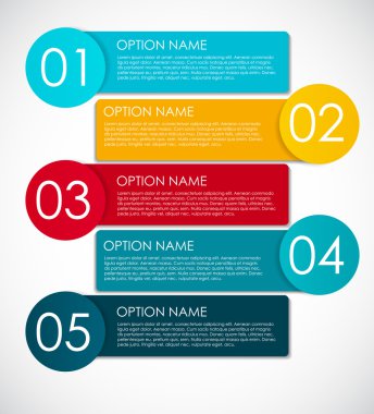 İş Vektörü İllüstrasyonu için Infographic Şablonları.