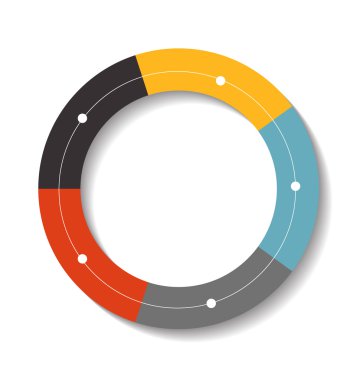 İş Vektörü İllüstrasyonu için Infographic Şablonları.
