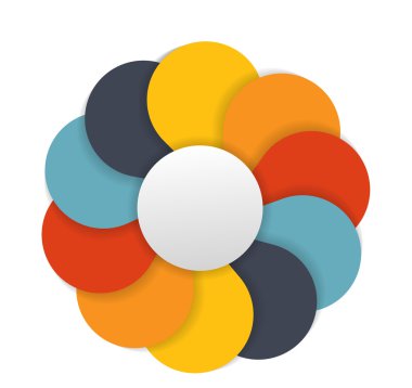 İş Vektörü İllüstrasyonu için Infographic Şablonları.