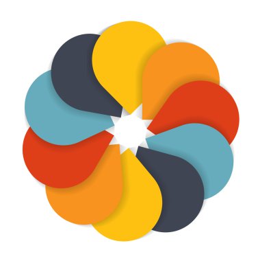 İş Vektörü İllüstrasyonu için Infographic Şablonları.