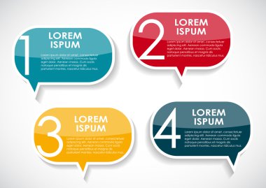 İş vektörü illüstrasyonu için bilgi şablonları. eps10