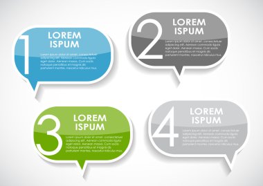 İş vektörü illüstrasyonu için bilgi şablonları. eps10