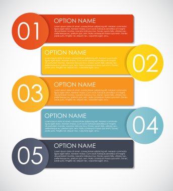 İş vektörü illüstrasyonu için bilgi şablonları. eps10