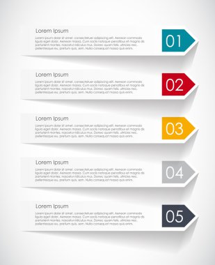 İş vektörü illüstrasyonu için bilgi şablonları. eps10