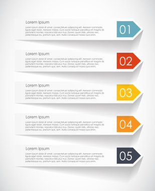 İş vektörü illüstrasyonu için bilgi şablonları. eps10