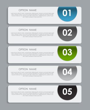 İş vektörü illüstrasyonu için bilgi şablonları. eps10