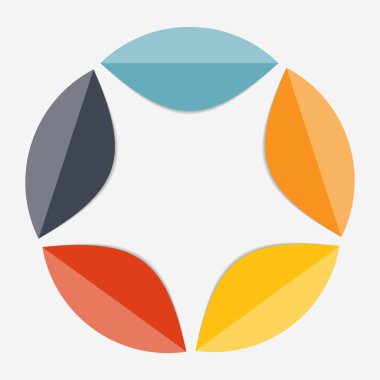 İş Vektörü İllüstrasyonu için Infographic Şablonları.