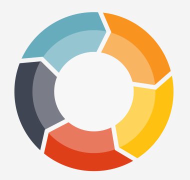 İş Vektörü İllüstrasyonu için Infographic Şablonları.