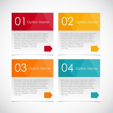 İş Vektörü İllüstrasyonu için Infographic Şablonları.