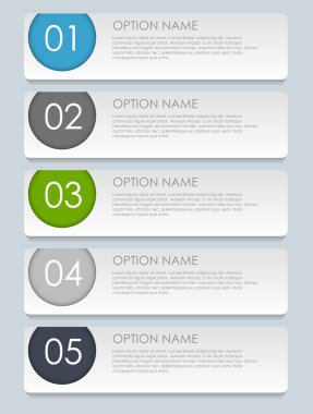 İş Vektörü İllüstrasyonu için Infographic Şablonları.