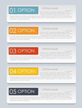 İş Vektörü İllüstrasyonu için Infographic Şablonları.