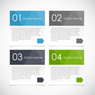 İş Vektörü İllüstrasyonu için Infographic Şablonları.