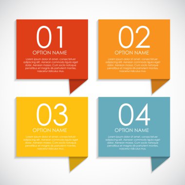 İş Vektörü İllüstrasyonu için Infographic Şablonları.