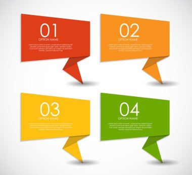 İş Vektörü İllüstrasyonu için Infographic Şablonları.