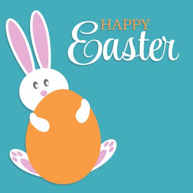 Mutlu Paskalya arka plan vektör çizim