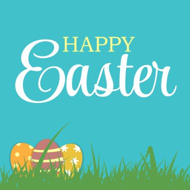 Mutlu Paskalya arka plan vektör çizim