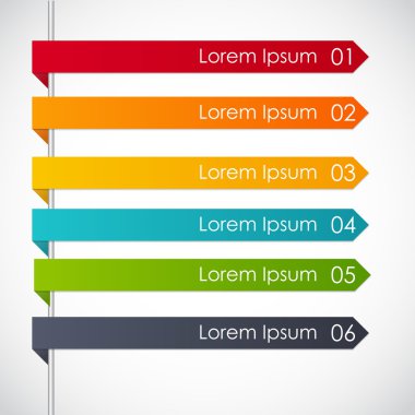 İş Vektörü İllüstrasyonu için Infographic Şablonları.