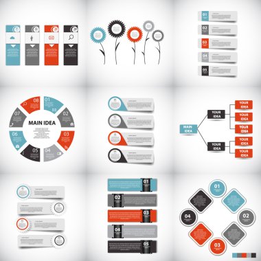 Infographic şablonları iş için