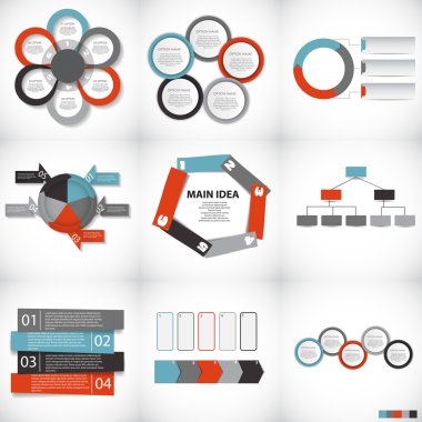 Infographic şablonları iş için