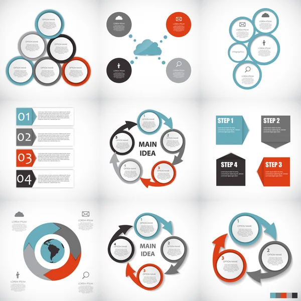 Infographic şablonları iş için